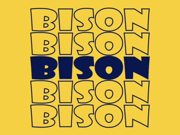 Bison SVG Cut File: Graphics for Print Templates