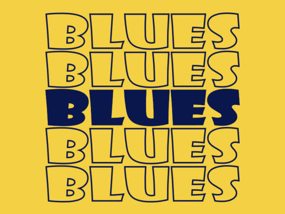 Blues SVG Cut File: Graphics for Print Templates