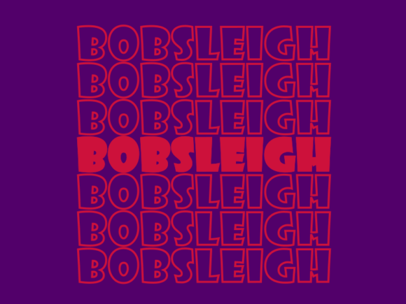 Bobsleigh SVG Cut File: Graphics for Print Templates