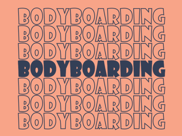 Bodyboarding SVG Cut File: Graphics for Print Templates