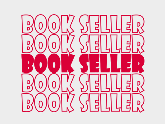 Book Seller SVG Cut File: Graphics for Print Templates