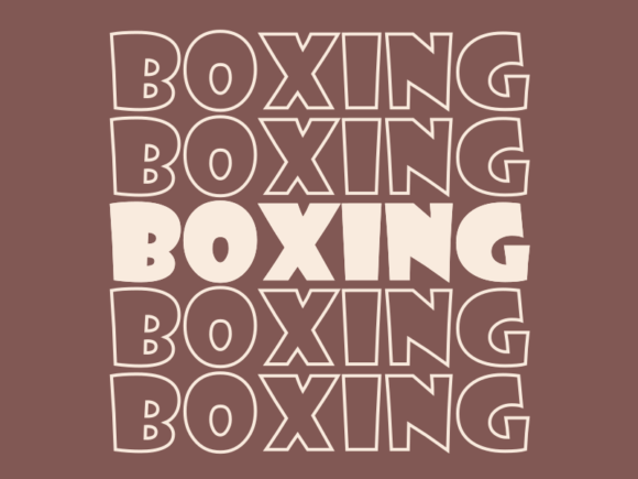 Boxing SVG Cut File: Graphics for Print Templates