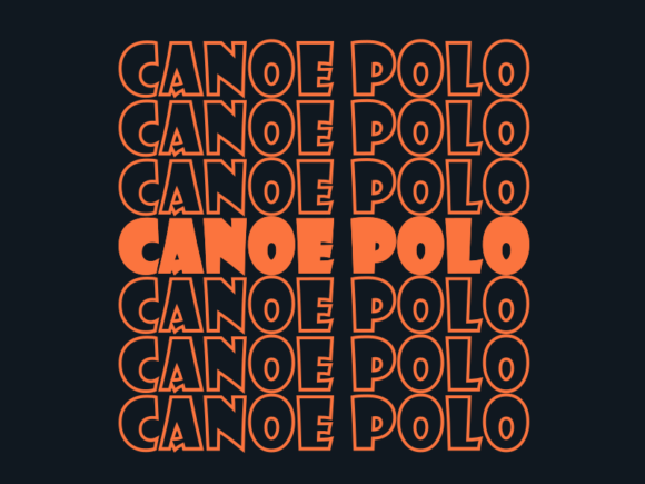 Canoe Polo SVG Cut File: Graphics for Print Templates