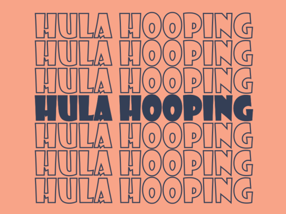 Hula Hooping SVG Cut File: Graphics & Print Templates