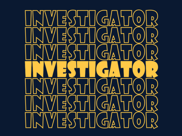 Investigator SVG Cut File: Graphics for Print Templates