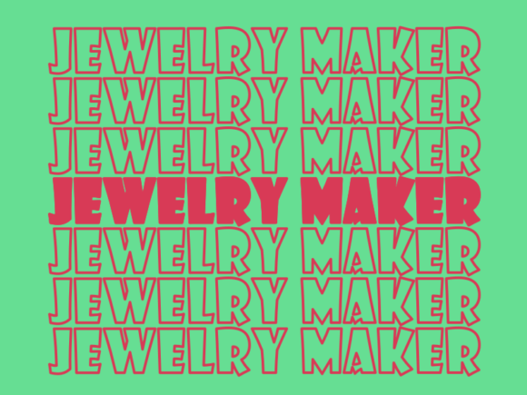 Jewelry Maker SVG Cut File: Graphics for Print Templates