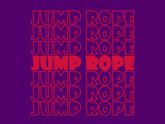 Jump Rope SVG Cut File: Graphics for Print Templates
