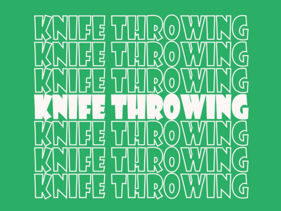 Knife Throwing SVG Cut File: Graphics for Print Templates