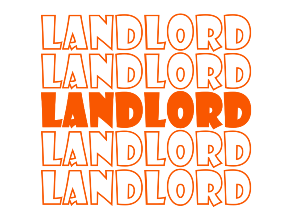 Landlord SVG Cut File: Graphics for Print Templates