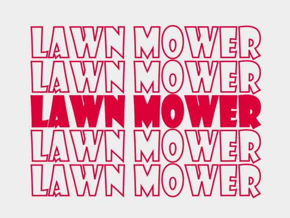 Lawn Mower SVG Cut File: Graphics for Print Templates