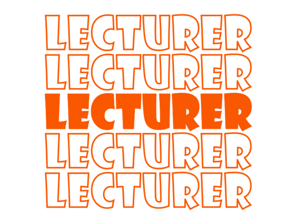 Lecturer SVG Cut File: Graphics for Print Templates