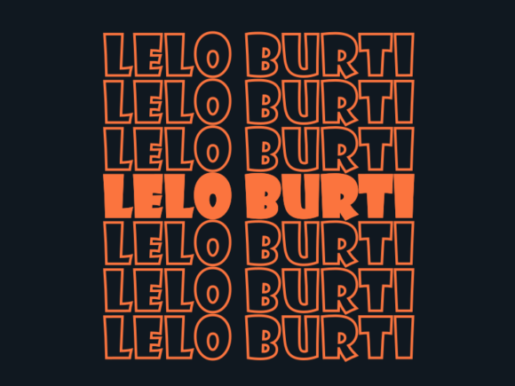 Lelo Burti SVG Cut File: Graphics for Print Templates
