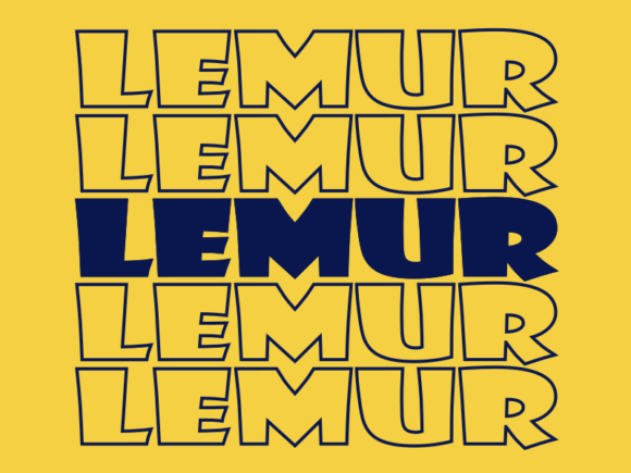 Lemur SVG Cut File: Graphics for Print Templates