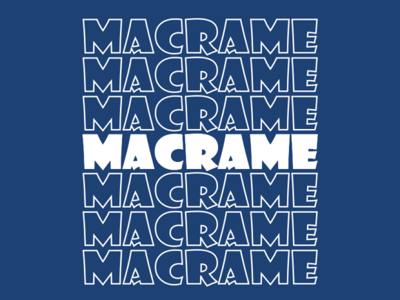 Macrame SVG Cut File: Graphics for Print Templates