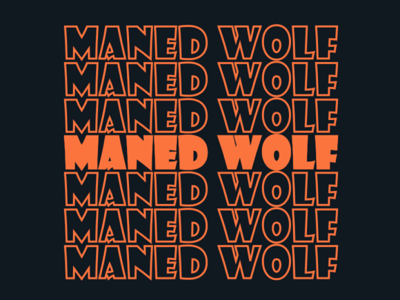 Maned Wolf SVG Cut File: Graphics for Print Templates