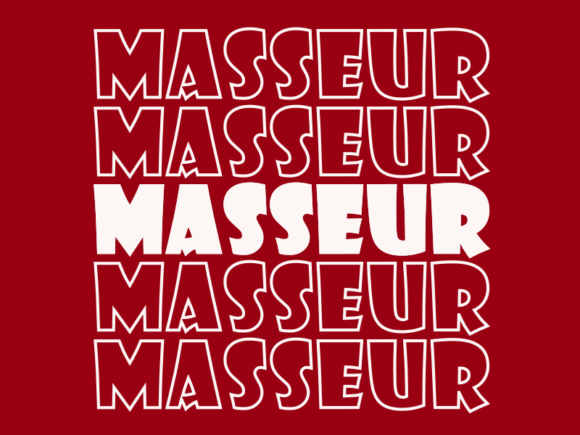 Masseur SVG Cut File: Graphics for Print Templates