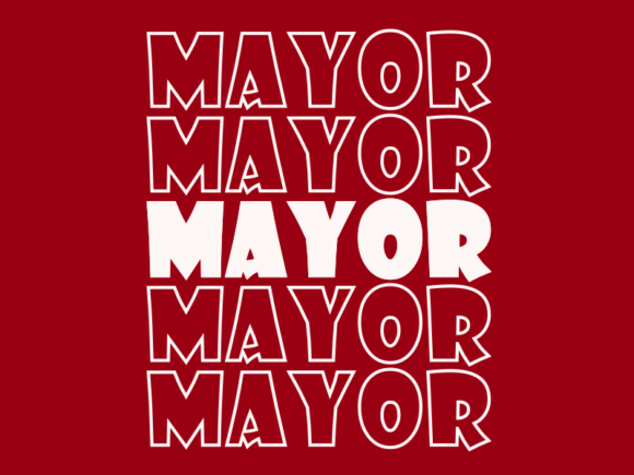 Mayor SVG Cut File: Graphics for Print Templates