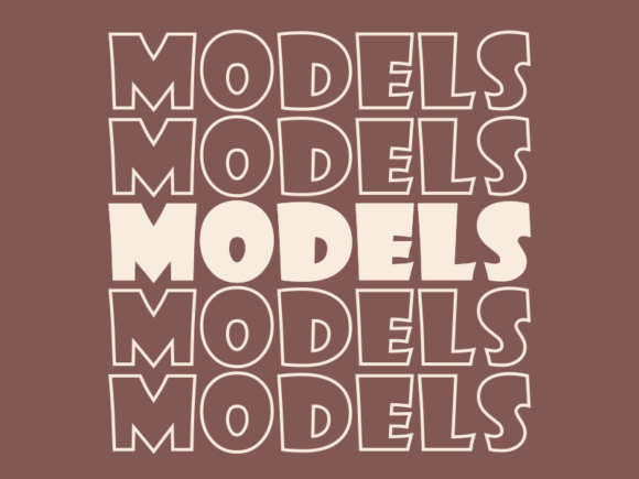 Models SVG Cut File: Graphics & Print Templates