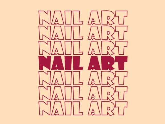 Nail Art SVG Cut File: Graphics for Print Templates