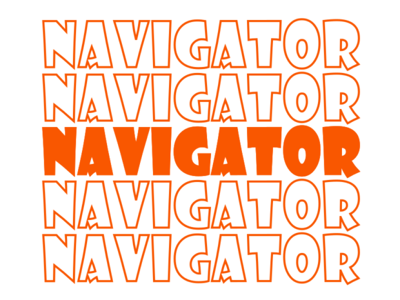 Navigator SVG Cut File: Graphics for Print Templates