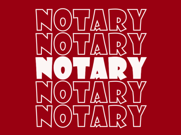 Notary SVG Cut File: Graphics for Print Templates