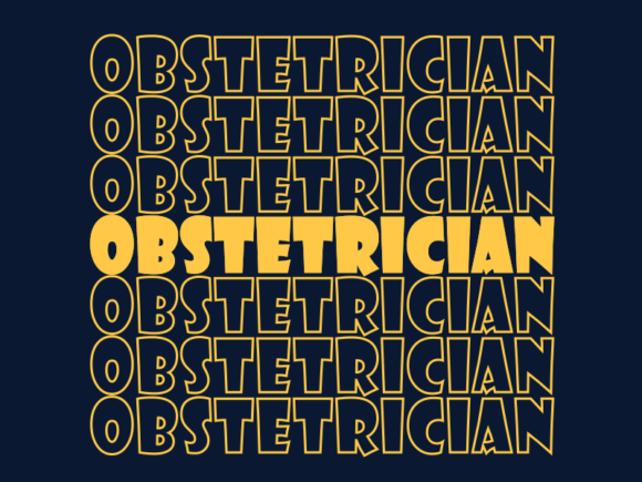 Obstetrician SVG Cut File: Graphics for Print Templates