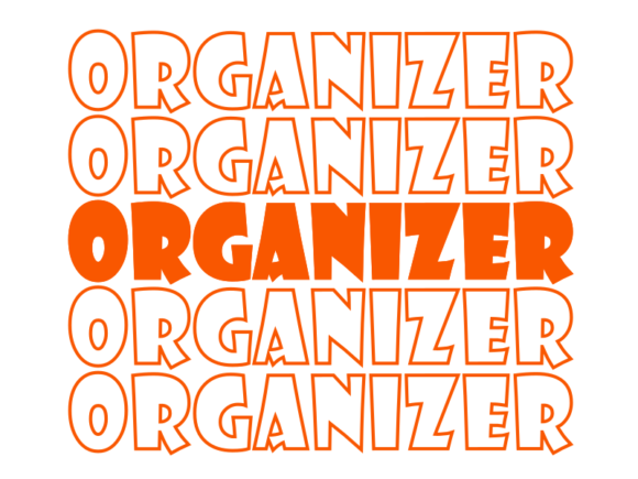 Organizer SVG Cut File: Graphics for Print Templates