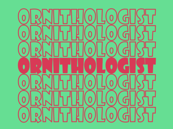 Ornithologist SVG Cut File: Graphics for Print Templates