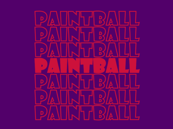 Paintball SVG Cut File: Graphics for Print Templates