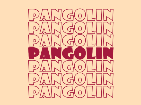 Pangolin SVG Cut File: Graphics for Print Templates