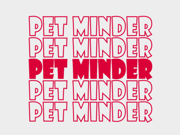 Pet Minder SVG Cut File: Graphics for Print Templates