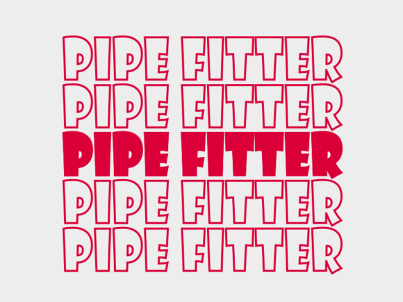 Pipe Fitter SVG Cut File: Graphics for Print Templates