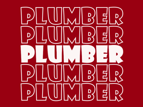 Plumber SVG Cut File: Graphics for Print Templates