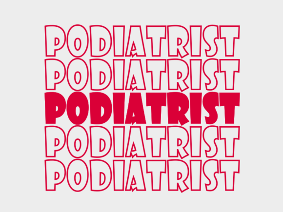Podiatrist SVG Cut File: Graphics for Print Templates