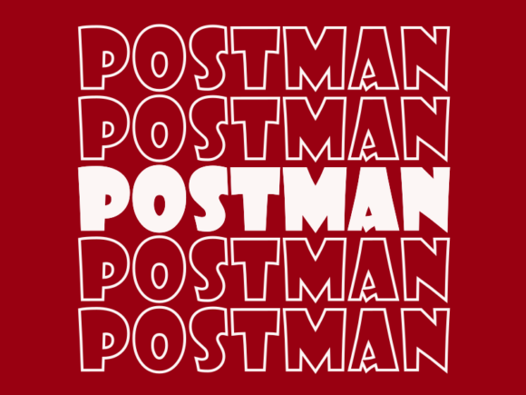 Postman SVG Cut File: Graphics for Print Templates