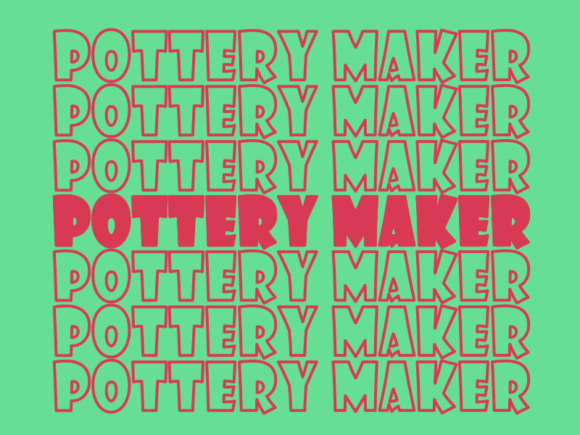 Pottery Maker SVG Cut File: Graphics for Print Templates