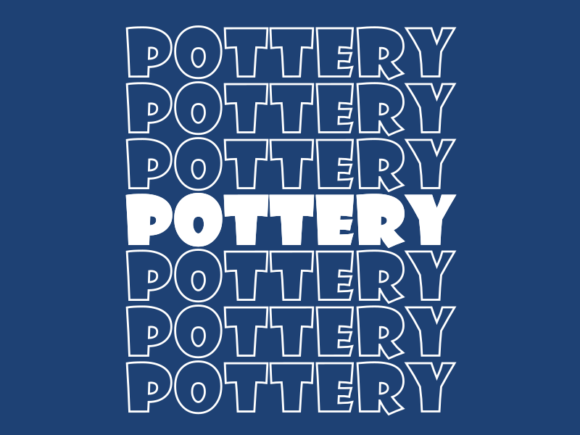 Pottery SVG Cut File: Graphics for Print Templates