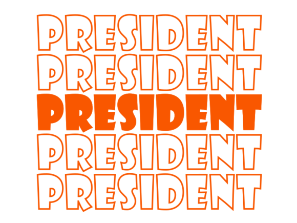 President SVG Cut File: Graphics for Print Templates