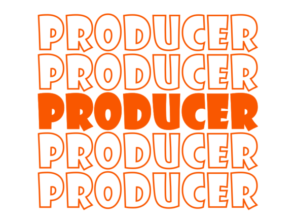 Producer SVG Cut File: Graphics for Print Templates