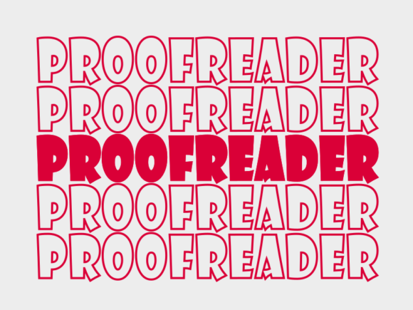 Proofreader SVG Cut File: Graphics for Print Templates