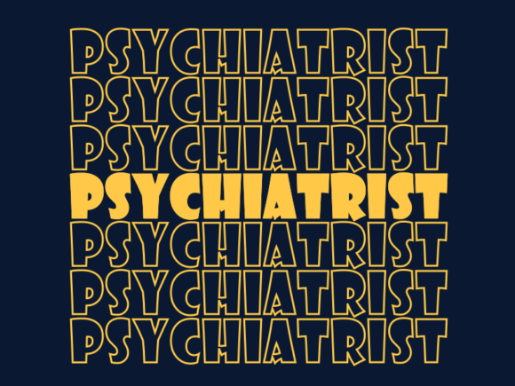 Psychiatrist SVG Cut File: Graphics for Print Templates