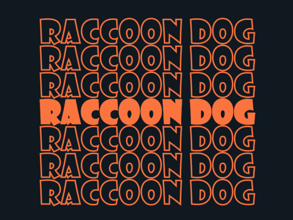 Raccoon Dog SVG Cut File: Graphics for Print Templates