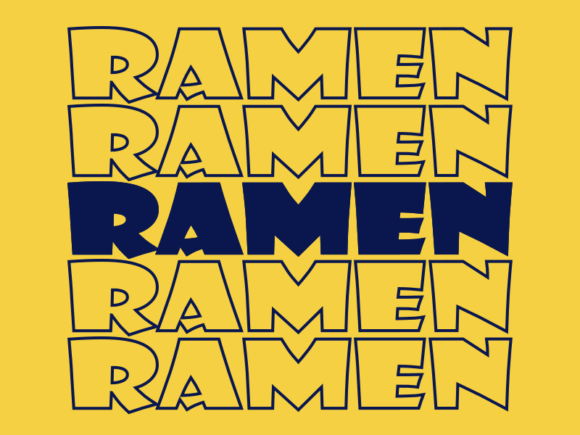 Ramen SVG Cut File: Graphics for Print Templates