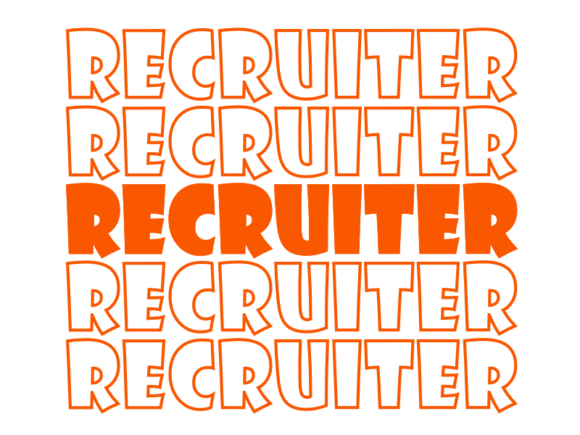 Recruiter SVG Cut File: Graphics for Print Templates